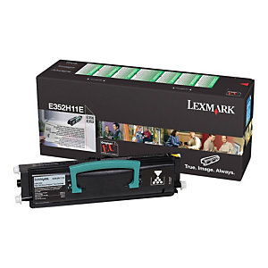 LEXMARK E352H11E Toner Single Pack, hoog pagina opbrengst, zwart
