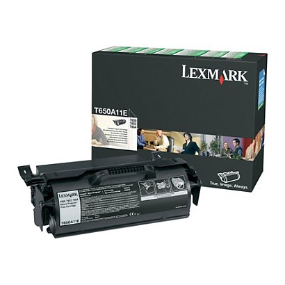 Lexmark T650A11E, Tóner Original, Negro