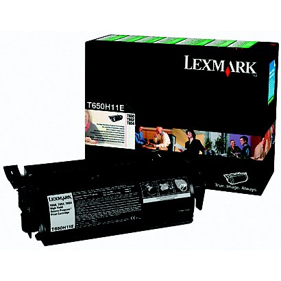 Lexmark T650H11E, Tóner Original, Negro, Alta Capacidad