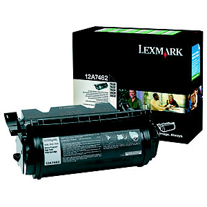 Lexmark Toner Original 12A N, 12A7462 (Pack de 1), Noir