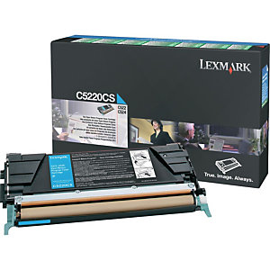 LEXMARK Toner Original C5220CS C, (Pack de 1), Cyan
