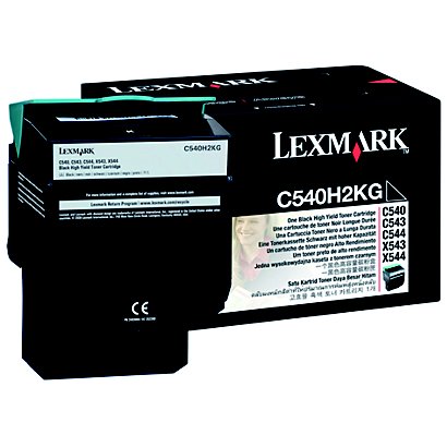 Lexmark Toner Original C540N, C540H2KG, (Pack de 1), Grande capacité, Noir