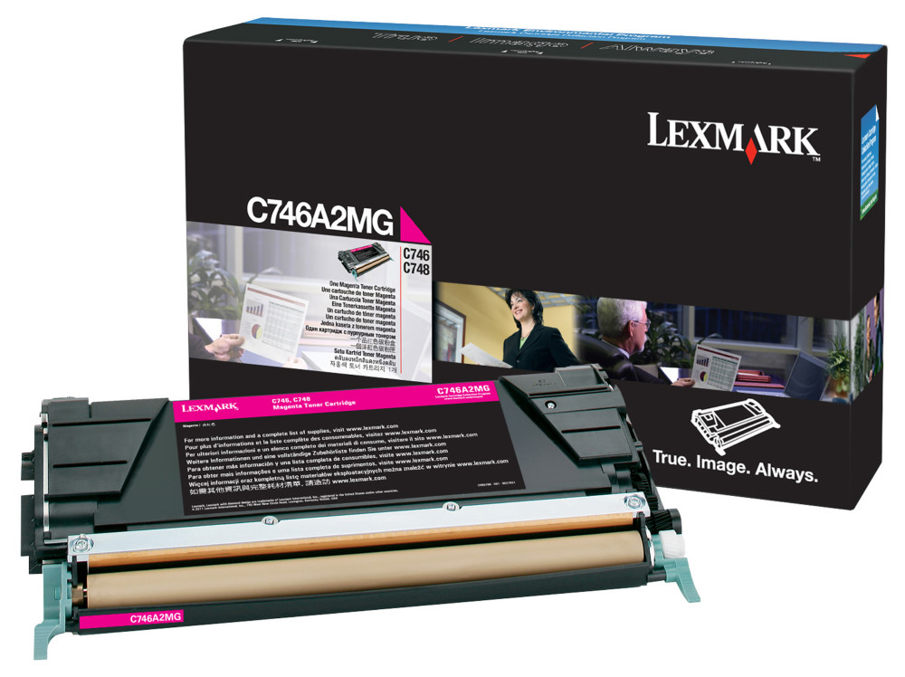 Lexmark Toner original C746A1MG, magenta  - LCCP, LRP