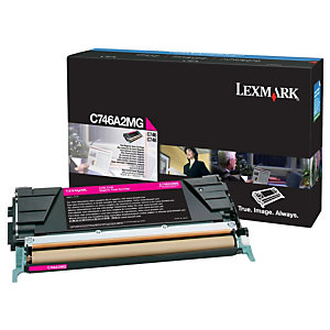 Lexmark Toner original C746A1MG, magenta  - LCCP, LRP