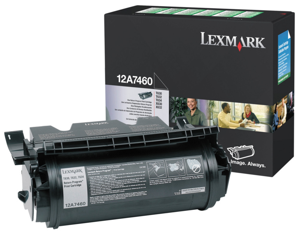 Lexmark Toner original  LRP 12A7460  - noir