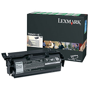 LEXMARK Toner Original T654, T654X11E Extra longue durée (pack de 1), Noir