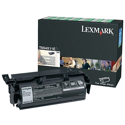 LEXMARK Toner Original T654, T654X11E Extra longue durée (pack de 1), Noir - 1