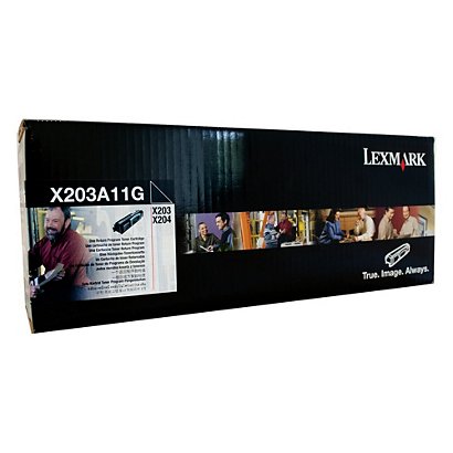 Lexmark X203A11G, Tóner Original, Negro