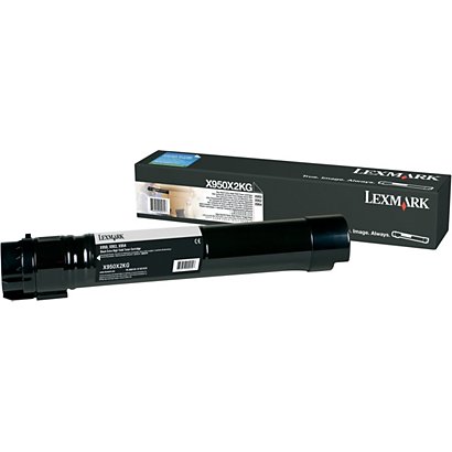 Lexmark X950X2KG, Tóner Original, Negro, Alta Capacidad