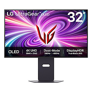 Lg TFT 32'' 32GS95UV OLED, 81,3 cm (32'), 3840 x 2160 Pixeles, 4K Ultra HD, OLED, 0,03 ms, Negro 32GS95UV-B Lg TFT 32'' 32GS95UV OLED, 81,3 cm (32'), 3840 x 2160 Pixeles, 4K Ultra HD, OLED, 0,03 ms, Negro 32GS95UV-B
