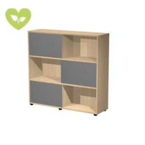Libreria con 3 ante scorrevoli Sliding, 120 x 35 x 116,2 cm, Struttura Rovere, Ante Antracite Libreria con 3 ante scorrevoli Sliding, 120 x 35 x 116,2 cm, Struttura Rovere, Ante Antracite