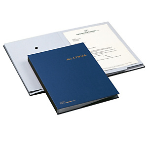 Libro firma - 18 intercalari - 24x34 cm - blu - Fraschini Libro firma - 18 intercalari - 24x34 cm - blu - Fraschini