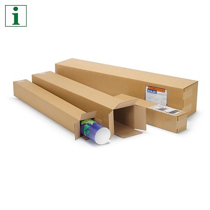 Lid for single wall, long cardboard boxes, 1500x158x158mm