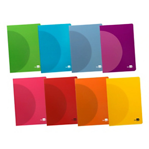 LIDERPAPEL 360 Cuaderno, libreta, tapa de plástico A4, 48 hojas, 90 gr, cuadro horizontal con margen colores surtidos LIDERPAPEL 360 Cuaderno, libreta, tapa de plástico A4, 48 hojas, 90 gr, cuadro horizontal con margen colores surtidos