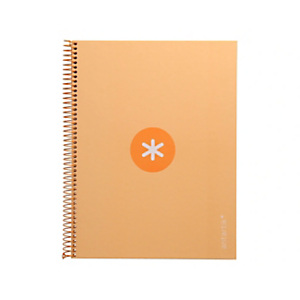 LIDERPAPEL Antartik Cuaderno, espiral, A4 microperforado, tapa forrada, 80 hojas, 90 gr, cuadriculado 5 mm, 1 banda, 4 taladros, amarillo claro LIDERPAPEL Antartik Cuaderno, espiral, A4 microperforado, tapa forrada, 80 hojas, 90 gr, cuadriculado 5 mm, 1 banda, 4 taladros, amarillo claro