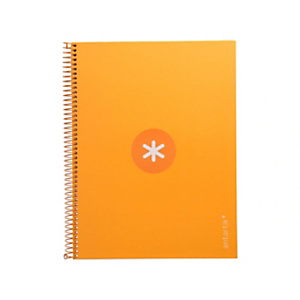 LIDERPAPEL Antartik Cuaderno, espiral, A4 microperforado, tapa forrada, 80 hojas, 90 gr, cuadriculado 5 mm, 1 banda, 4 taladros, color mostaza LIDERPAPEL Antartik Cuaderno, espiral, A4 microperforado, tapa forrada, 80 hojas, 90 gr, cuadriculado 5 mm, 1 banda, 4 taladros, color mostaza