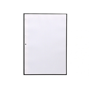 LIDERPAPEL Antartik Recambio, A4, 80 hojas, 90 gr. cuadriculado 5 mm, 4 taladros, 1 banda, marco color negro LIDERPAPEL Antartik Recambio, A4, 80 hojas, 90 gr. cuadriculado 5 mm, 4 taladros, 1 banda, marco color negro