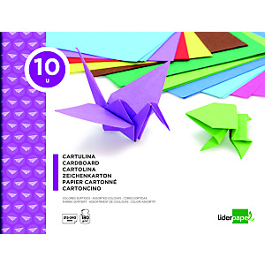 liderpapel Bloc de manualidades, 31,5 x 24 cm, cartulina en colores surtidos liderpapel Bloc de manualidades, 31,5 x 24 cm, cartulina en colores surtidos
