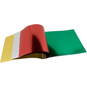 LIDERPAPEL Bloc trabajos manuales, Papel metalizado, 240 x 315 mm 10 hojas, colores surtidos LIDERPAPEL Bloc trabajos manuales, Papel metalizado, 240 x 315 mm 10 hojas, colores surtidos