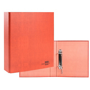 LIDERPAPEL Carpeta de 2 anillas 25 mm mixtas, cuarto, 4º, cartón cuero forrado, compresor plástico LIDERPAPEL Carpeta de 2 anillas 25 mm mixtas, cuarto, 4º, cartón cuero forrado, compresor plástico