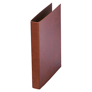 LIDERPAPEL Carpeta de 2 anillas de tipo O de 25 mm, Cuarto natural, 4º, cartón cuero, lomo de 40 mm, marrón LIDERPAPEL Carpeta de 2 anillas de tipo O de 25 mm, Cuarto natural, 4º, cartón cuero, lomo de 40 mm, marrón
