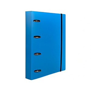 LIDERPAPEL Carpeta de 4 anillas 25 mm con recambio, A4, cuadricula 5 mm, 100 hojas, 80 gr, polipropileno, mixtas 25 mm azul LIDERPAPEL Carpeta de 4 anillas 25 mm con recambio, A4, cuadricula 5 mm, 100 hojas, 80 gr, polipropileno, mixtas 25 mm azul