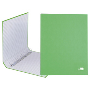 LIDERPAPEL Carpeta de 4 anillas,25 mm mixtas Folio, cartón forrado paper coat, verde frosty LIDERPAPEL Carpeta de 4 anillas,25 mm mixtas Folio, cartón forrado paper coat, verde frosty