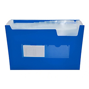 LIDERPAPEL Carpeta clasificador con fuelle, polipropileno A4 Azul transparente 13 departamentos LIDERPAPEL Carpeta clasificador con fuelle, polipropileno A4 Azul transparente 13 departamentos