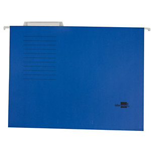 Liderpapel Carpeta colgante para cajón Folio lomo V azul