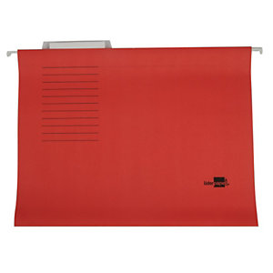 Liderpapel Carpeta colgante para cajón Folio lomo V rojo