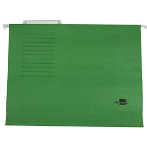 Liderpapel Carpeta colgante para cajón Folio lomo V verde