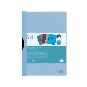 LIDERPAPEL Carpeta dossier pinza, lateral, polipropileno, A4, Celeste opaco 30 hojas, pinza deslizante LIDERPAPEL Carpeta dossier pinza, lateral, polipropileno, A4, Celeste opaco 30 hojas, pinza deslizante