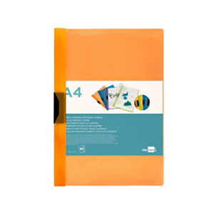 LIDERPAPEL Carpeta dossier pinza, lateral, polipropileno, A4, Naranja 30 hojas, pinza deslizante LIDERPAPEL Carpeta dossier pinza, lateral, polipropileno, A4, Naranja 30 hojas, pinza deslizante