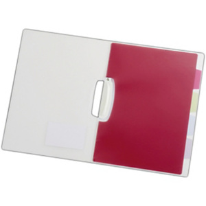 LIDERPAPEL Carpeta dossier pinza, lateral, polipropileno, A4, transparente con separadores LIDERPAPEL Carpeta dossier pinza, lateral, polipropileno, A4, transparente con separadores