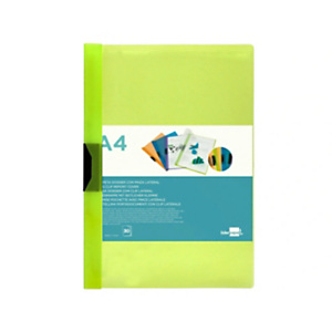 LIDERPAPEL Carpeta dossier pinza, lateral, polipropileno, A4, Verde Claro 30 hojas, pinza deslizante LIDERPAPEL Carpeta dossier pinza, lateral, polipropileno, A4, Verde Claro 30 hojas, pinza deslizante