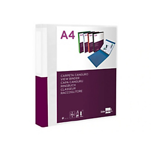 LIDERPAPEL Carpeta personalizable, canguro, de 2 anillas 25 mm, mixtas, polipropileno, A4 transparente LIDERPAPEL Carpeta personalizable, canguro, de 2 anillas 25 mm, mixtas, polipropileno, A4 transparente