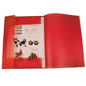LIDERPAPEL Carpeta portadocumentos, solapas, polipropileno, A3, Rojo translúcido lomo flexible LIDERPAPEL Carpeta portadocumentos, solapas, polipropileno, A3, Rojo translúcido lomo flexible