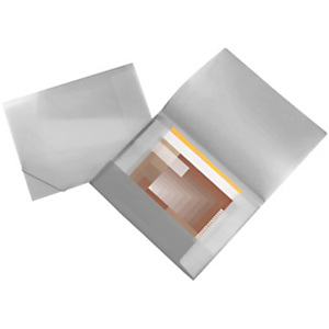 LIDERPAPEL Carpeta portadocumentos, solapas, polipropileno, A3, transparente, translúcido lomo flexible LIDERPAPEL Carpeta portadocumentos, solapas, polipropileno, A3, transparente, translúcido lomo flexible