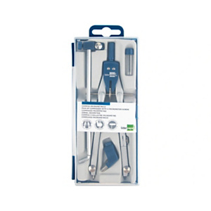 LIDERPAPEL Compás, micrometrico con bigotera rapida adaptador y alargadera LIDERPAPEL Compás, micrometrico con bigotera rapida adaptador y alargadera