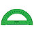 liderpapel Conjunto de geometría de 4 piezas con escuadra de 25 cm, cartabón de 25 cm, regla de 30 cm y semicírculo de 15 cm, verde translúcido - 3