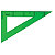 liderpapel Conjunto de geometría de 4 piezas con escuadra de 25 cm, cartabón de 25 cm, regla de 30 cm y semicírculo de 15 cm, verde translúcido - 4