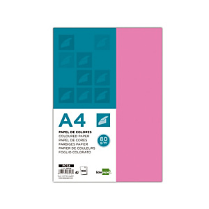liderpapel Liderpapel Papel de Colores A4 80 g/m2 100h Rosa liderpapel Liderpapel Papel de Colores A4 80 g/m2 100h Rosa