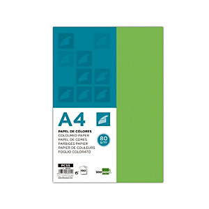 liderpapel Liderpapel Papel de Colores A4 80 g/m2 100h Verde liderpapel Liderpapel Papel de Colores A4 80 g/m2 100h Verde