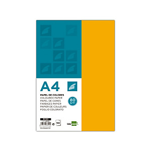liderpapel Papel de Colores A4 80 g/m2 100h Naranja liderpapel Papel de Colores A4 80 g/m2 100h Naranja
