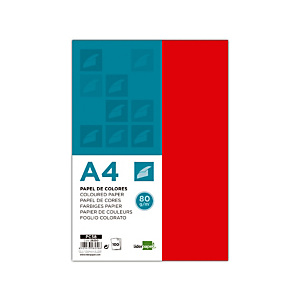 liderpapel Papel de Colores A4 80 g/m2 100h Rojo liderpapel Papel de Colores A4 80 g/m2 100h Rojo