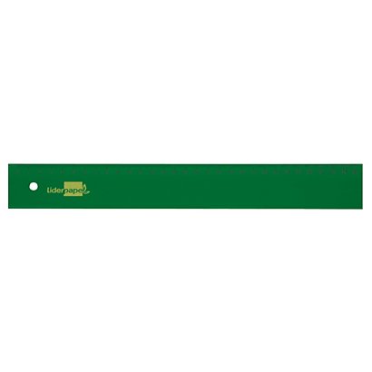 liderpapel Regla, plástico, 30 cm, verde translúcido