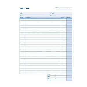 liderpapel Talonario preimpreso en català para facturas Folio 210 x 315 mm con copia 50 hojas x 2 catalá liderpapel Talonario preimpreso en català para facturas Folio 210 x 315 mm con copia 50 hojas x 2 catalá