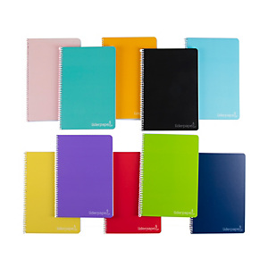 liderpapel Witty Cuaderno, 4º, milimetrado, 80 hojas, cubierta de cartón, colores surtidos liderpapel Witty Cuaderno, 4º, milimetrado, 80 hojas, cubierta de cartón, colores surtidos