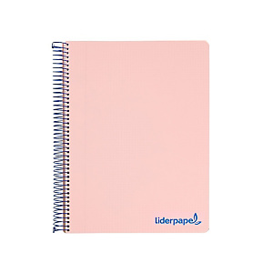 LIDERPAPEL Wonder Cuaderno, espiral, A4, micro, tapa de plástico, 120 hojas, 90 gr, cuadriculado 5 x 5 mm, 5 bandas, 4 taladros, rosa LIDERPAPEL Wonder Cuaderno, espiral, A4, micro, tapa de plástico, 120 hojas, 90 gr, cuadriculado 5 x 5 mm, 5 bandas, 4 taladros, rosa