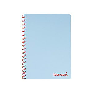 LIDERPAPEL Wonder Cuaderno, espiral, A4, tapa de plástico, 80 hojas, 90 gr, cuadriculado 4 x 4 mm, con margen, azul LIDERPAPEL Wonder Cuaderno, espiral, A4, tapa de plástico, 80 hojas, 90 gr, cuadriculado 4 x 4 mm, con margen, azul